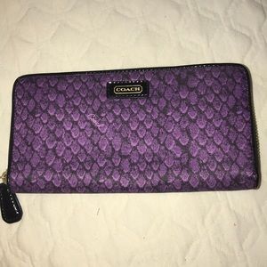 Purple Coach Wallet